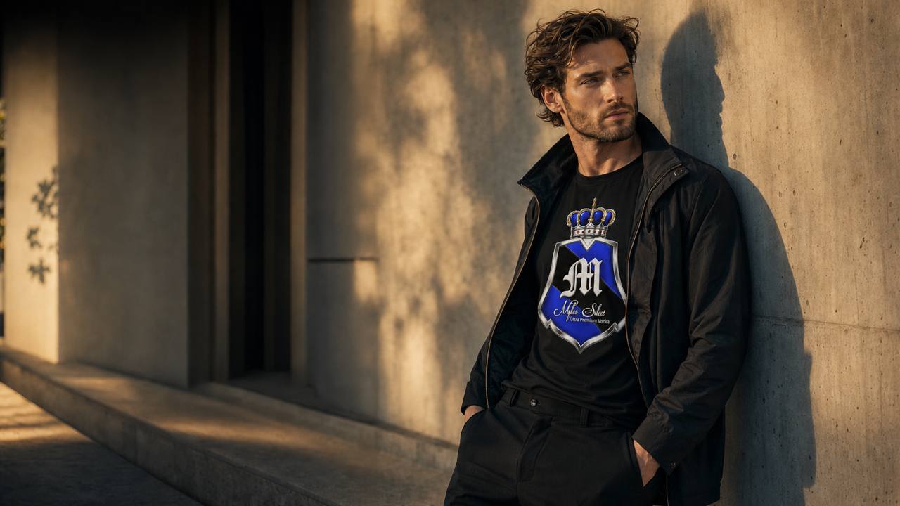 Myles Select Apparel — signature crest streetwear
